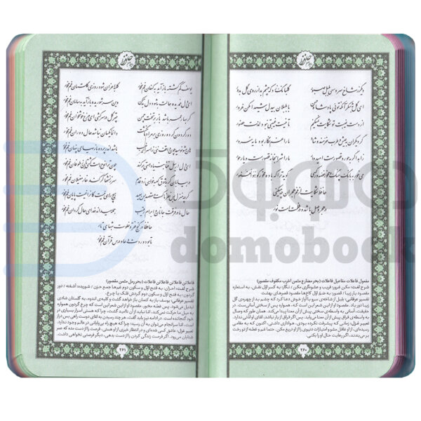 کتاب دیوان حافظ همراه با شرح، تعبیر و تفسیر فال انتشارات آبراه - دومو بوک