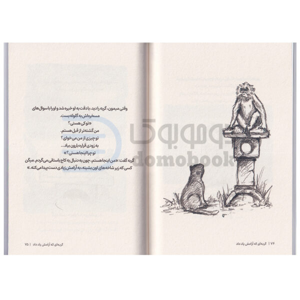 کتاب گربه ای که آرامش یاد داد اثر جیمز نوربری انتشارات آزرمیدخت - دومو بوک